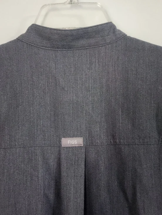 FIGS Rafaela Oversized Scrubs Top Graphite Gray Sz XS - Picture 7 of 9